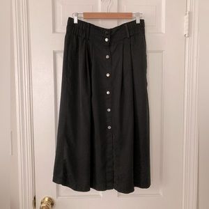 Ann Taylor button midi skirt 6